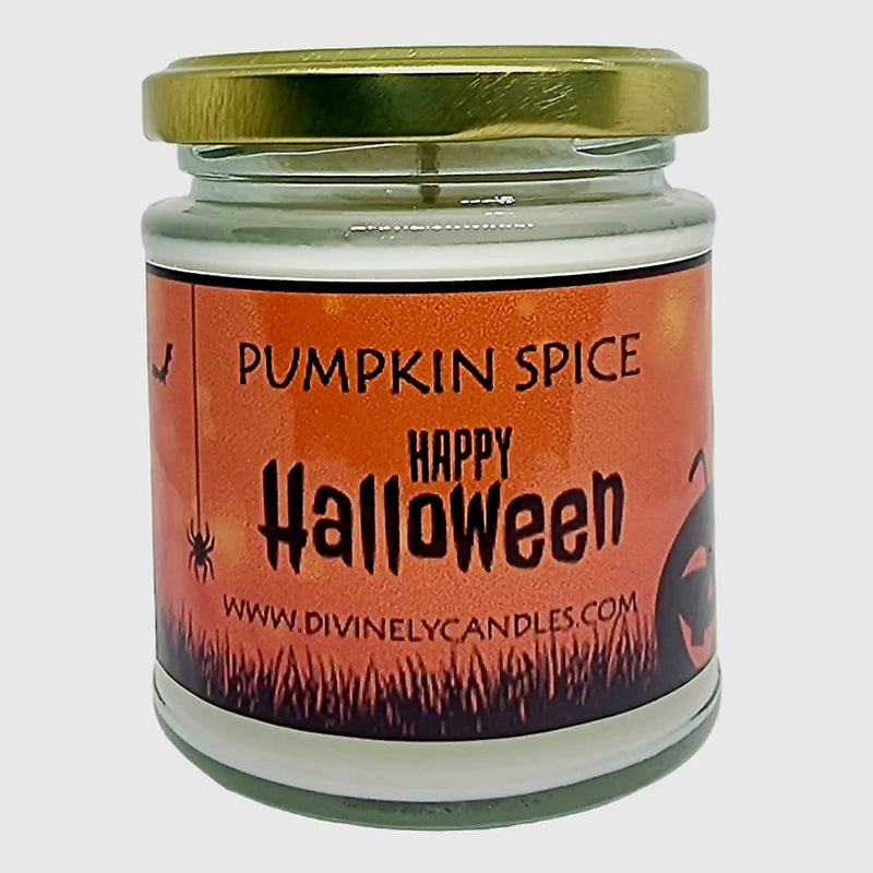 Pumpkin Spice Soy Coconut Wax Halloween Candle - Divinely Candles