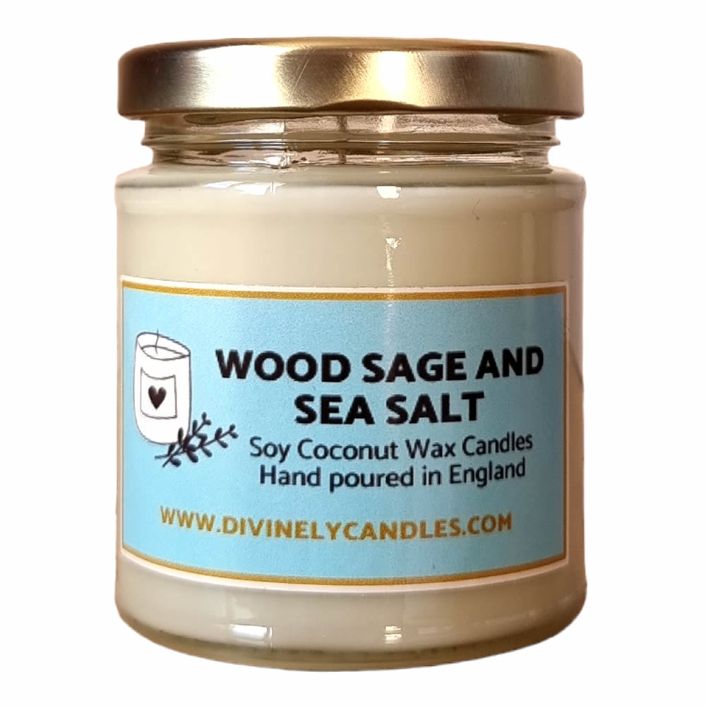 Wood Sage and Sea Salt Soy Coconut Wax Candle